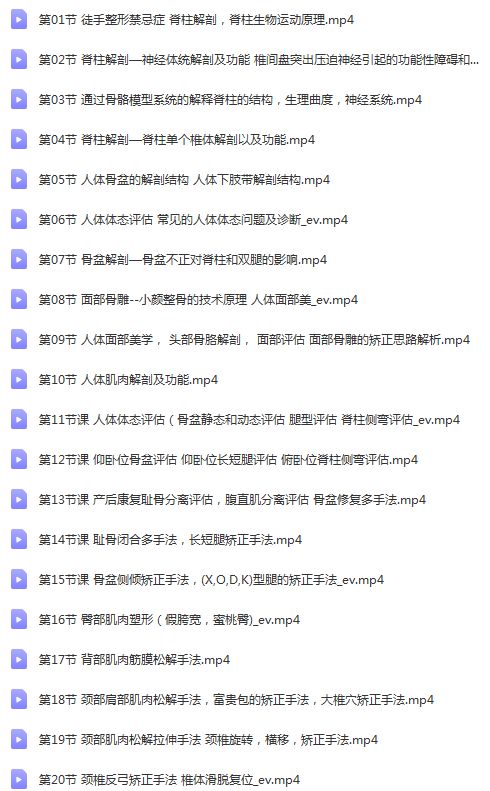 图片[2]-牛婷宫廷柔式整骨术高清视频教程